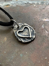 Load image into Gallery viewer, Oxidized Heart Necklace