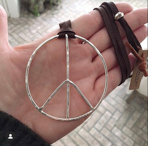 Supersized Peace Necklace