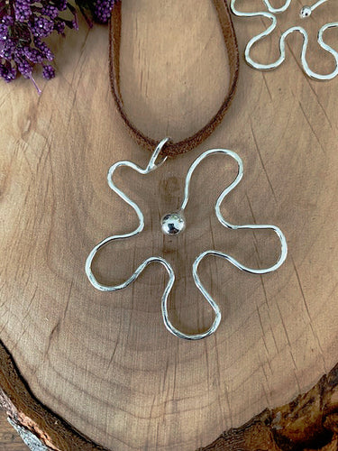 Freeform Flower Necklace