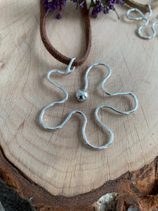Freeform Flower Necklace