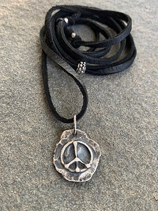 Oxidized Peace Necklace