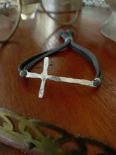 Load image into Gallery viewer, Sideways Cross Bracelet