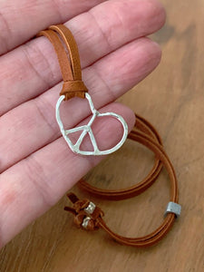 Heart and Peace Necklace