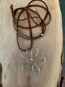 Freeform Flower Necklace