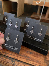 Load image into Gallery viewer, Hammered Heart Earrings