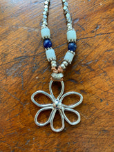 Load image into Gallery viewer, 6 Petal Beaded Flower Necklace